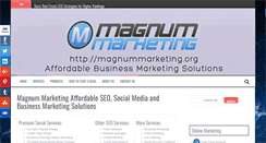 Desktop Screenshot of magnummarketing.org