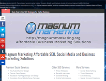 Tablet Screenshot of magnummarketing.org